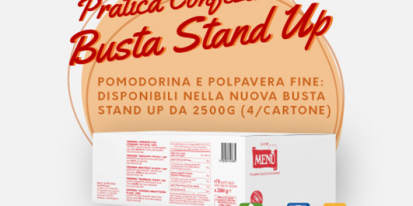 Pomodorina und Polpavera fine: neue praktische Verpackung