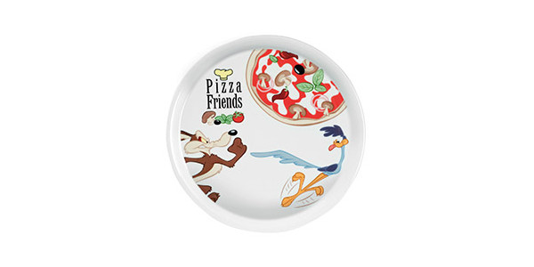 Wile E Coyote pizza plate