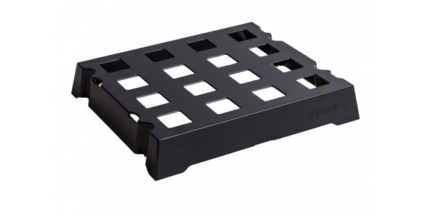 Black ABS tray of 16 S’Panito baskets