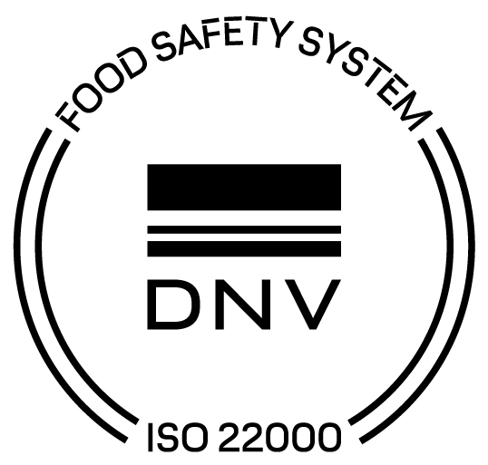 Certificado por DNV - ISO 22000