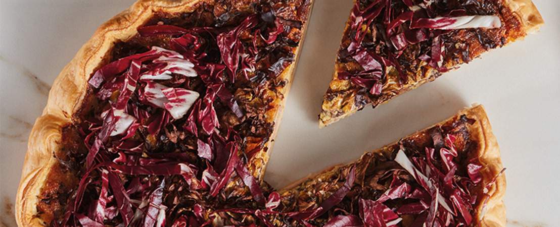 Torta di radicchio e scamorza