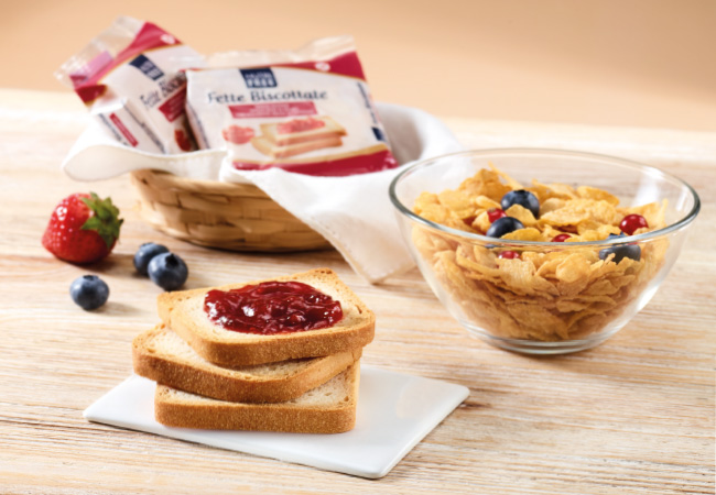 Prodotti alimentari per la prima colazione del tuo hotel