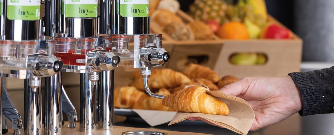 Prodotti alimentari per la prima colazione del tuo hotel
