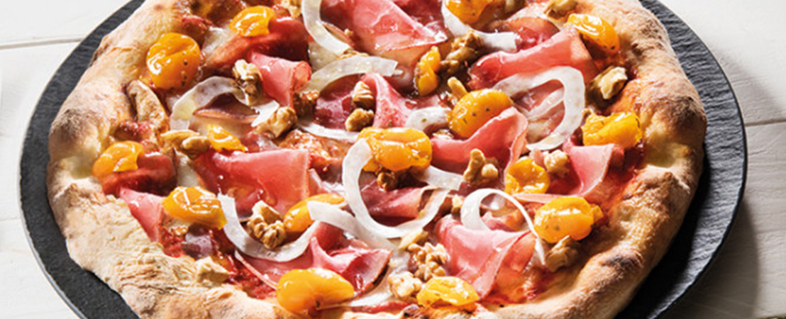 Pizza datterini gialli e black angus