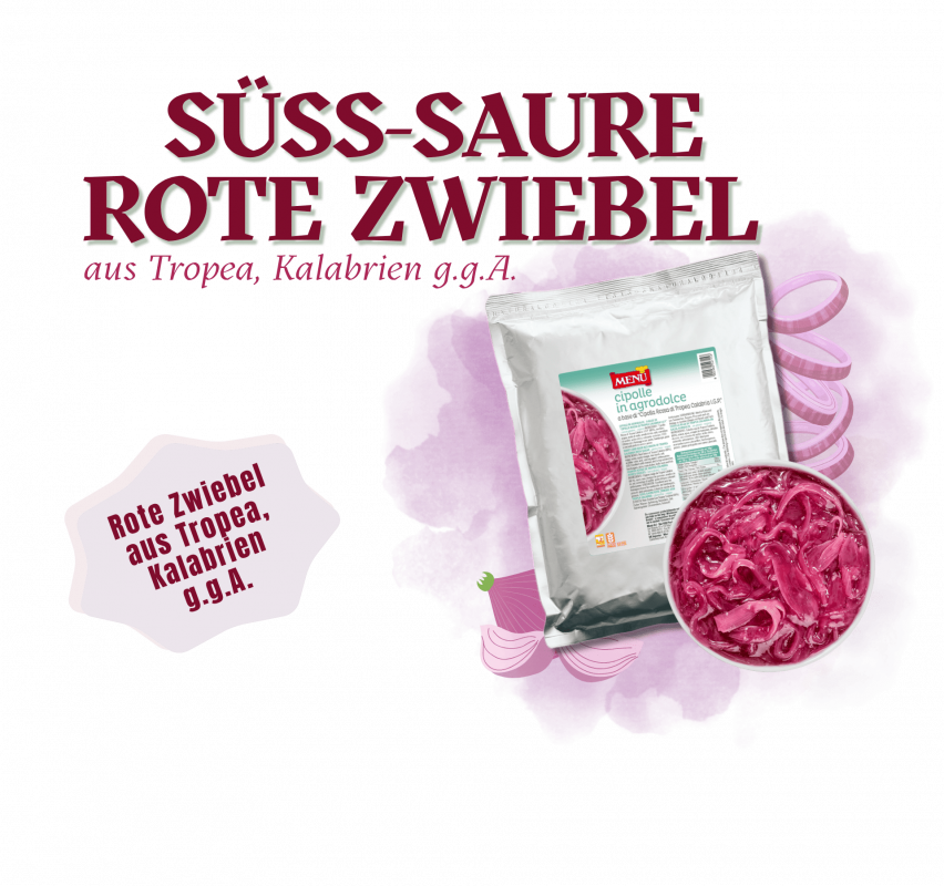 Neue süß-saure rote Zwiebel