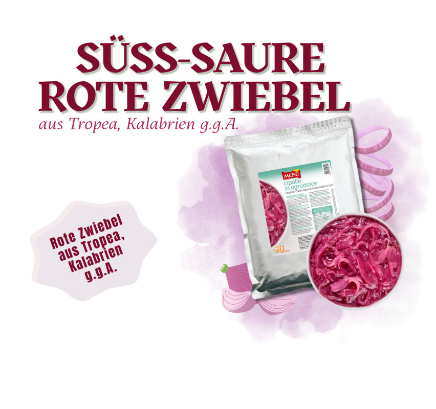 Neue süß-saure rote Zwiebel
