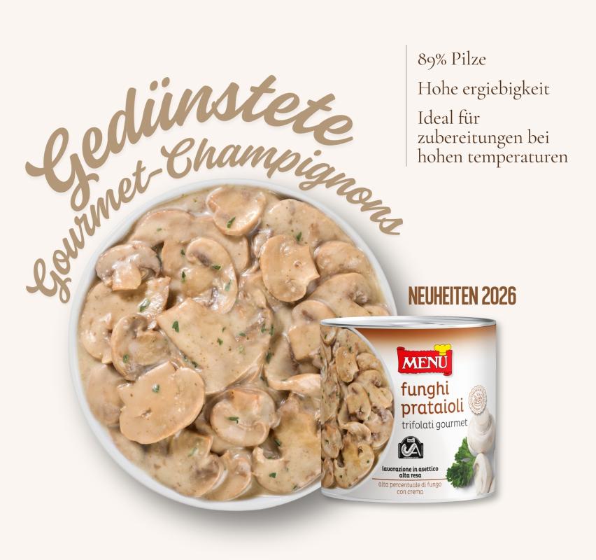 Gedünstete Gourmet-Champignons