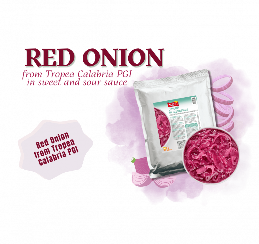 New Red onion in sweet and sour sauce