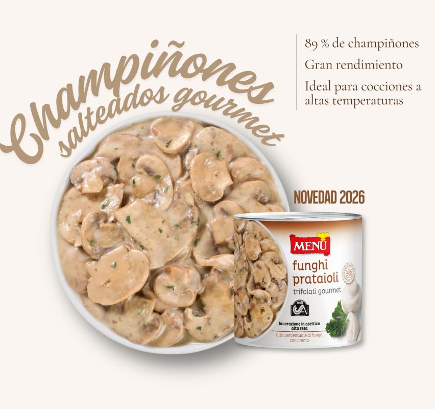 Champiñones salteados gourmet