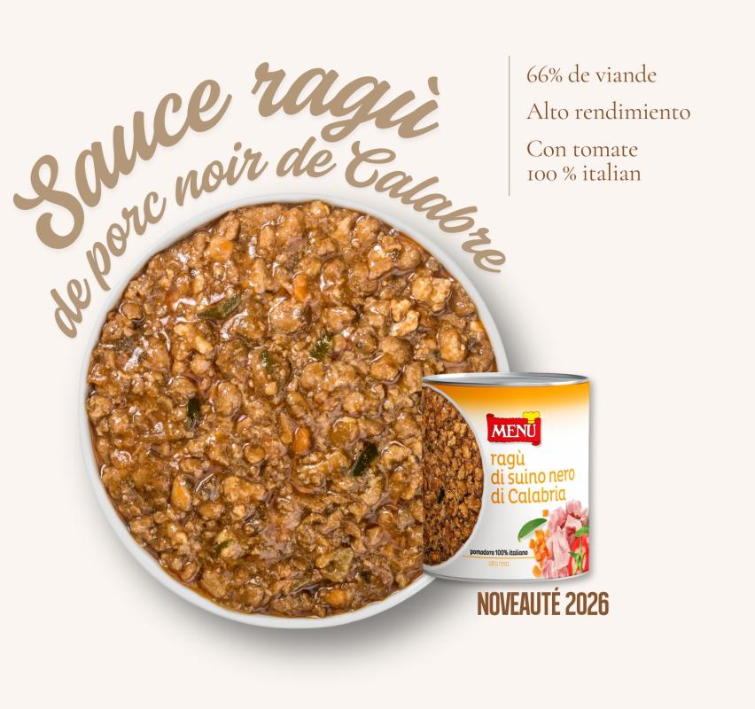 Sauce ragù de porc noir de Calabre
