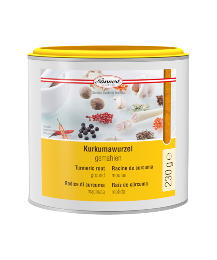 Radice di Curcuma macinata Barattolo 230 gr