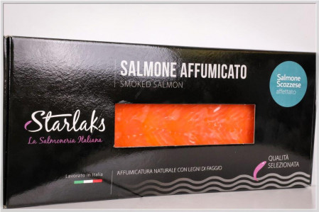 Salmone scozzese affumicato preaffettato (Sliced Scottish Smoked Salmon) Variable weight bag 800 - 1400 g