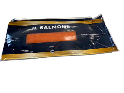 Salmone norvegese affumicato preaffettato (decongelato) - Sliced Norwegian smoked salmon (thawed) Variable weight bag 900-1200 g