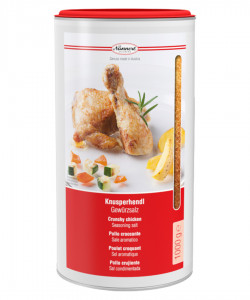 Sale aromatizzato per pollo croccante - Sel aromatisé pour poulet croquant Bote 1000 g