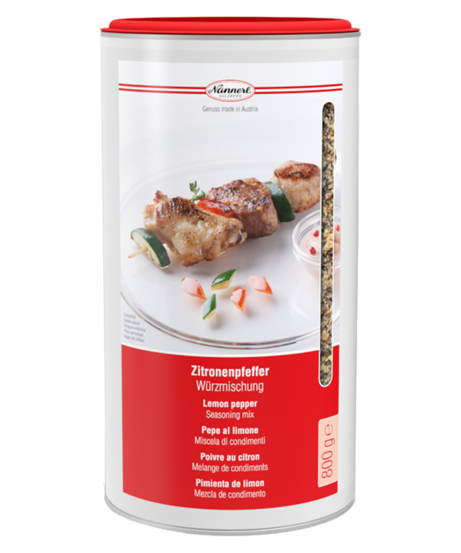 Miscela aromatizzata al pepe e limone Barattolo 800 gr.