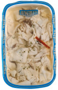 Carpaccio di pesce spada marinato (Carpaccio aus mariniertem Schwertfisch)