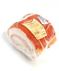 Guanciale cotto affumicato - Cooked smoked jowl bacon Approx. weight 800-1200 g nt. wt.