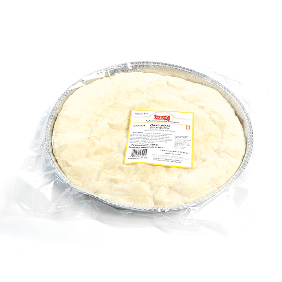 Base pizza senza glutine - Gluten-free pizza base Bag 220 g nt. wt.
