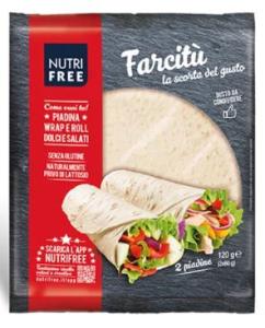 Piada "Farcitù" senza glutine (Glutenfreie Piadina "Farcitù") Beutel, Nettogewicht 120 g