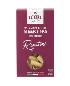 Rigatoni Senza Glutine (Rigatoni sans gluten) Sachet 500 g poids net