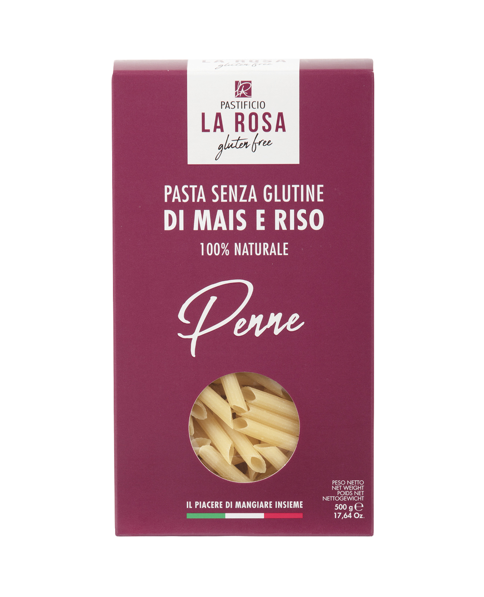 Penne  senza glutine (Glutenfreie Penne) Beutel, Nettogewicht 500 g