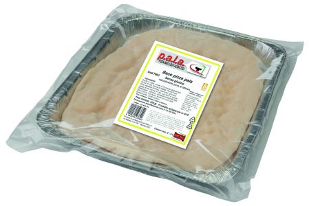 Base pizza P.A.L.A. senza glutine (Base à pizza pala sans gluten) 220 g – Barquette en aluminium avec sachet transparent