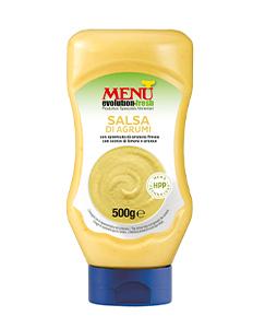 Salsa di agrumi (Zitrussauce) Nettogewicht 500 g - Top-Down-Flasche