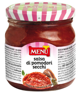 Salsa di pomodori secchi (Sauce de tomates séchées) Pot en verre 420 g poids net