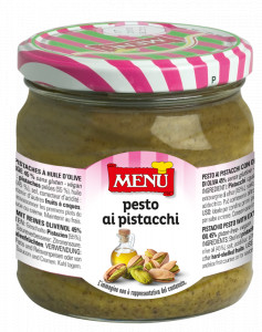 Pesto ai pistacchi (Pesto aux pistaches) Pot en verre 400 g poids net