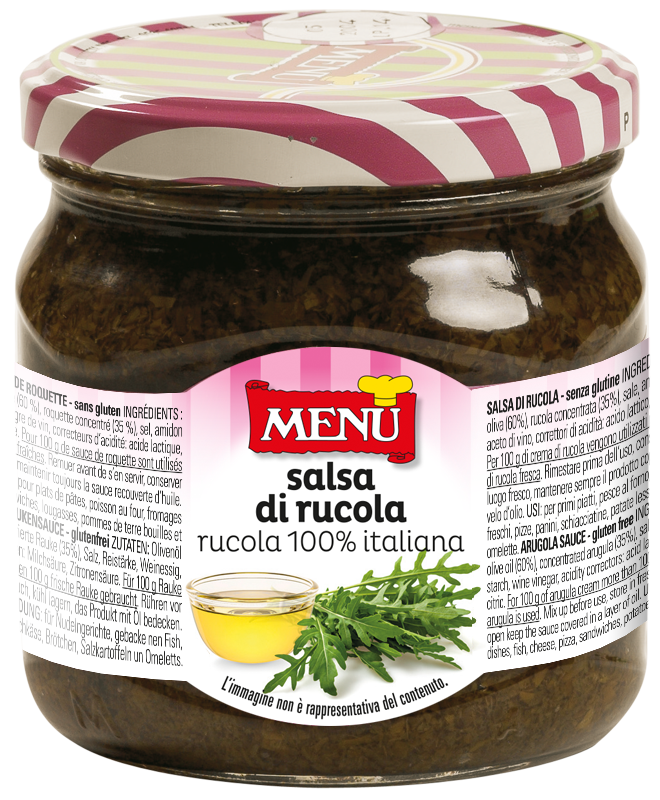 Salsa di rucola - Arugula sauce Glass jar 360 g nt. wt.