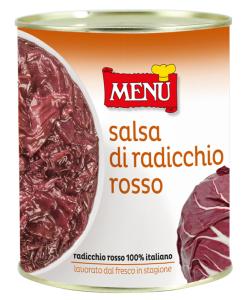 Salsa di radicchio rosso con Aceto Balsamico di Modena IGP – Red radicchio sauce with PGI Modena Balsamic Vinegar Tin 800 g nt. wt.