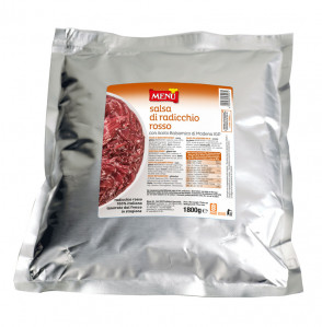 Salsa di radicchio rosso – Red radicchio sauce Aluminium bag 1800 g nt. wt