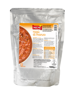 Ragù di manzo (Beef Bolognese sauce) Busta alluminata  1800 g