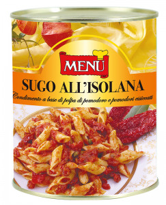 Sugo all’Isolana (Sauce à l'Isolana) Boîte 800 g poids net