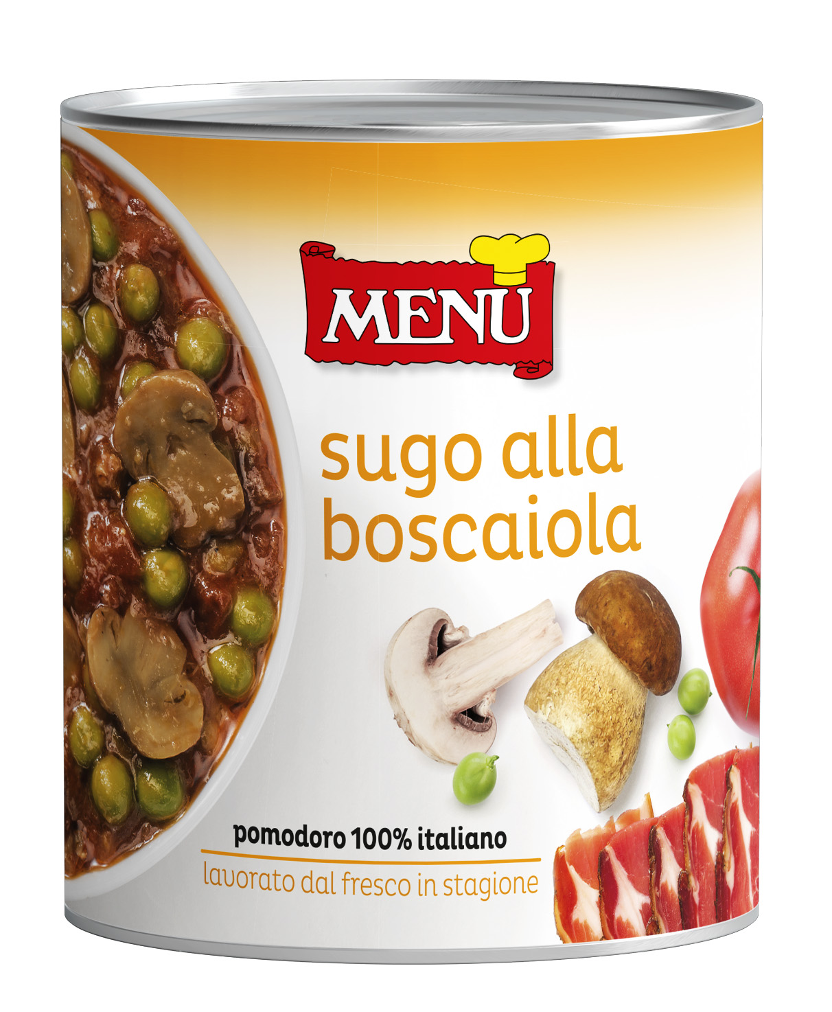 Sugo alla Boscaiola - “Boscaiola” Sauce Tin 830 g nt. wt.