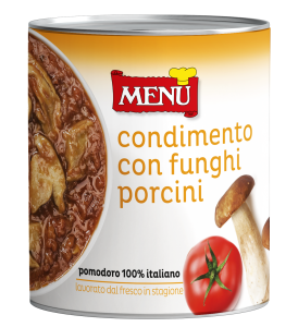 Condimento con funghi porcini - Porcini Mushroom Sauce Tin 830 g nt. wt.