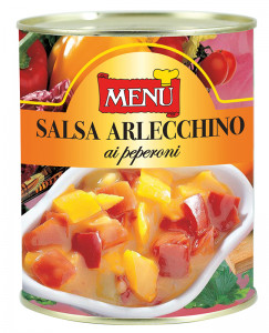 Salsa Arlecchino ai peperoni - Mixed pepper sauce Tin 830 g nt. wt.
