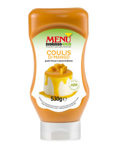 Coulis di mango (Mango Coulis) Top Down squeeze bottle 530 g nt. wt.