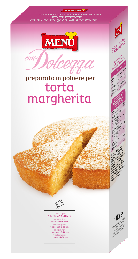 Preparato in polvere per TORTA MARGHERITA - “Margherita” cake mix Aluminium bag 1000 g nt. wt
