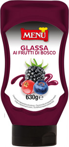 Glassa ai frutti di bosco (Waldfruchtglasur) Top-Down-Flasche, Nettogewicht 630 g