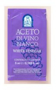 Aceto di vino bianco monodosi Bustina monodose 150 x 5 ml
