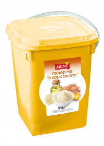 Maionese “Troppo buona” senza aromi - “Troppo buona” Mayonnaise without aromas Bucket 5000 g nt. wt.