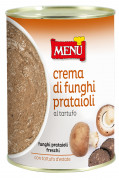Crema di funghi prataioli con tartufo (Crema de champiñones con trufa)