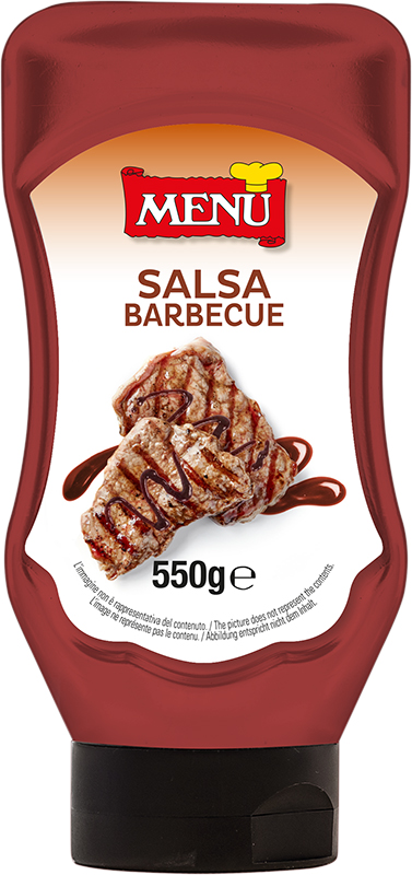 Salsa barbecue – Barbecue sauce Top Down squeeze bottle 550 g nt. wt.