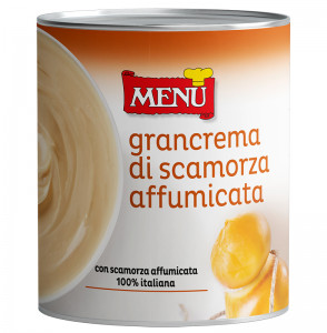 Grancrema di Scamorza affumicata - Grancrema cheese sauce with Smoked Scamorza Tin 820 g nt. wt.