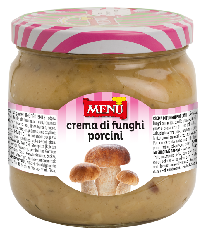 Crema di funghi porcini Vaso vetro 760 g pn.