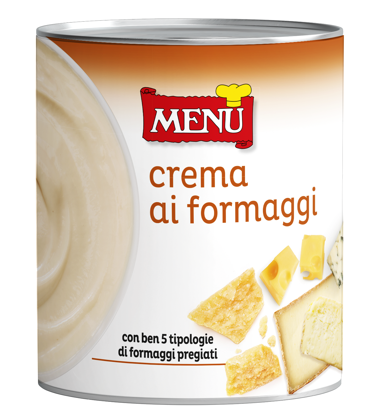 Crema ai formaggi - 5 Cheeses Sauce Tin 820 g nt. wt.