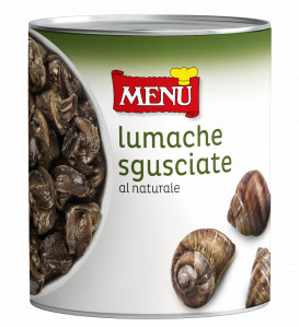Lumache al naturale - Snails preserved naturally Tin 850 g nt. wt. (drained 450 g)