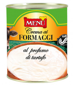 Crema ai formaggi al profumo di tartufo - 5-cheeses and truffle aroma sauce Tin 820 g nt. wt.