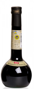 Aceto balsamico di Modena I.G.P. invecchiato(Vinagre balsámico de Módena I.G.P. extra añejo) Botella con tapón antigoteo de 250 ml